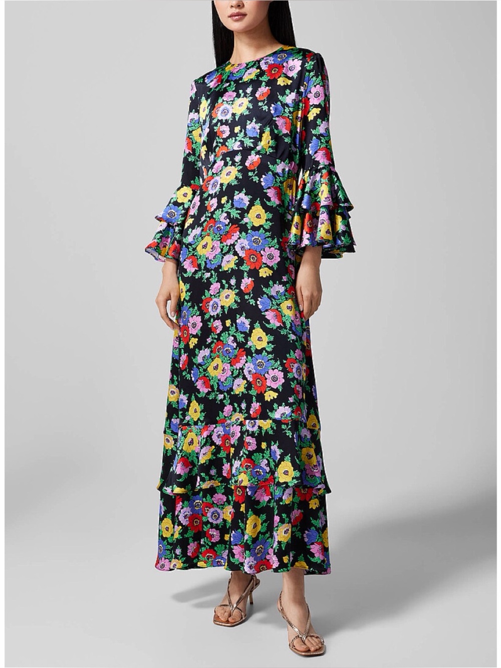 New w/ Tags Liberty of London Silk Floral Print Dress size XS.